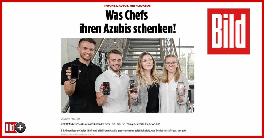 Internetartikel der Bild-Zeitung