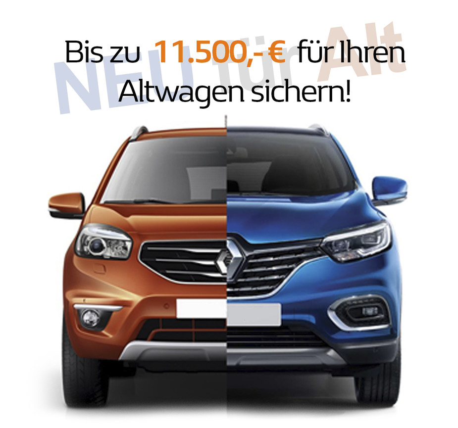 Renault Auto für Aktion Neu-für-Alt Prämie