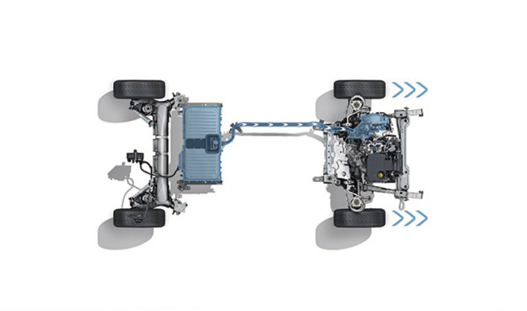 Grafik E-Tech Antrieb