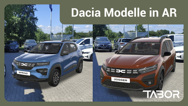 Dacia-Modelle in AR auf deinem Smartphone!