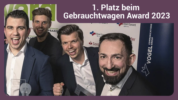 Autohaus Tabor gewinnt den 1. Platz beim Gebrauchtwagen Award 2023